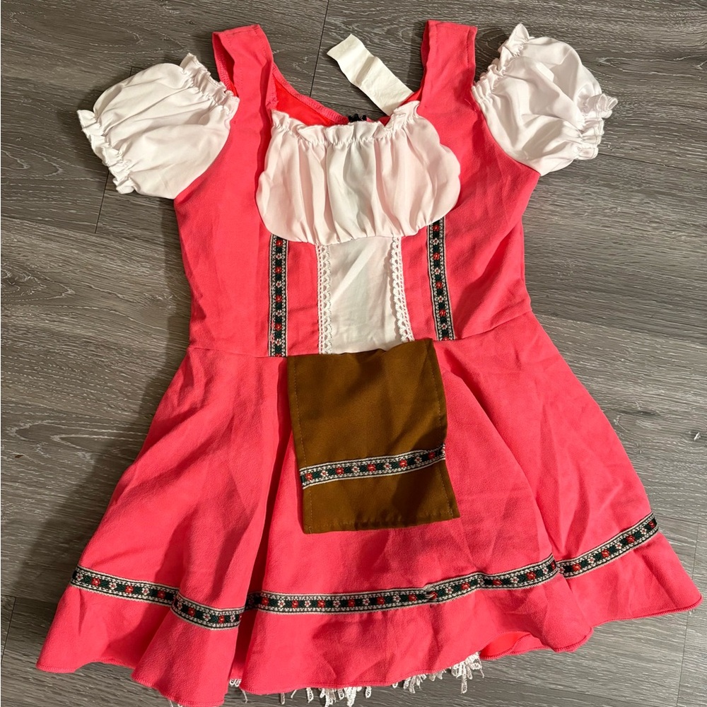 Pink and White Kids Costume Dress